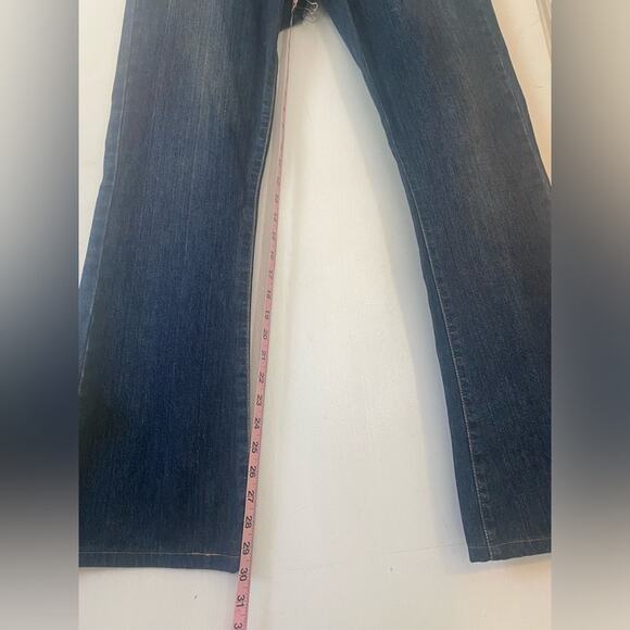 Abercrombie & Fitch Vintage Jeans Womens Size 6 Long Flare Casual Festival Denim - Picture 12 of 12